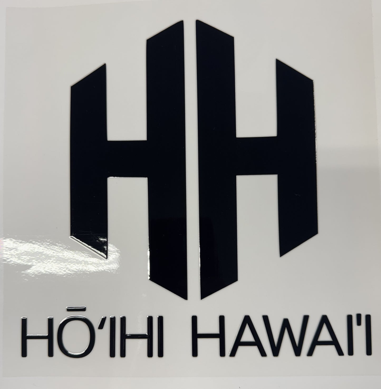 Ho'ihi Monogram sticker 3"